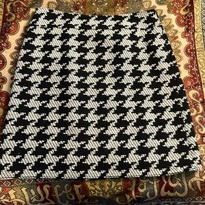 Talbots Black and White Skirt